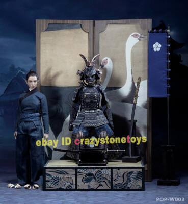 POPTOYS Butterfly Helmet Female Warrior Samurai 1/6 Action Figure