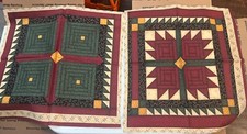 Vintage Pillow Fronts Christmas Colors 16 X 16 2 Of Each Total Of 4