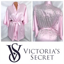 Victorias Secret FASHION SHOW 2018 Wrap Robe Kimono Glitter Gold Stars One Size