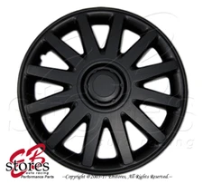 4pc Set 17 inch Wheel Rim Skin Cover Hubcap Hub caps (17" Matte Black Style#610)