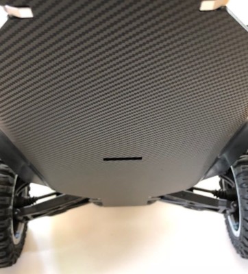 Traxxas Stampede & Slash..Chassis Skin Protector... 3D Thick Carbon Fiber Vinyl 