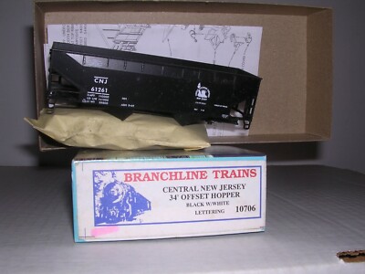 ATHEARN/Bline #10706  C.N.J. 34' O.S. 2-Bay Hopper Car #61261 KIT  H.O. 1:87