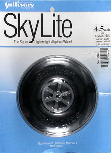New Sullivan Products RC Airplane S882 882 SkyLite Wheel Tire 4 1/2" 4.5 Inch (1