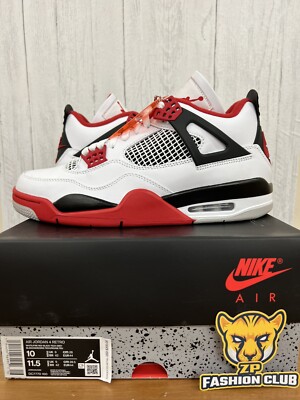 Air Jordan 4 Retro Fire Red 2020 MENS DC7770-160 GS 408452-160 | eBay