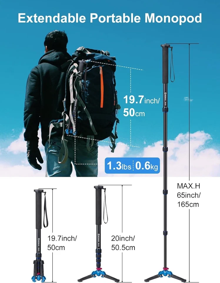 Multi-Functional Camera Monopod with Enhanced Stability - 360° Angle Adjustable - Image 4 of 4