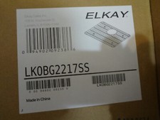 Elkay LKOBG2217SS Stainless Steel Bottom Sink Grid w/Sink Drain Polishing Cloth