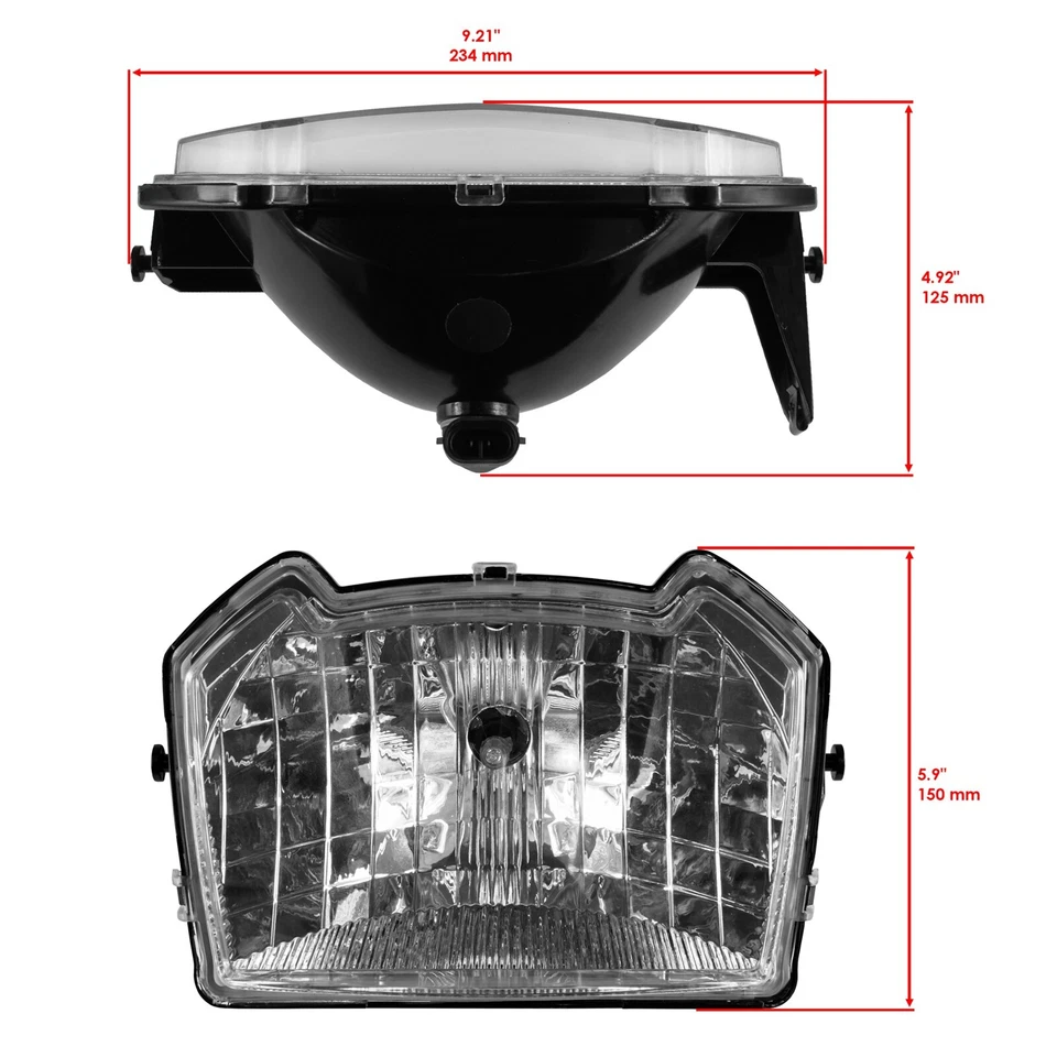Caltric Headlight Middle For Polaris Sportsman SP 570 2015-2021 All Option - Image 2 of 4