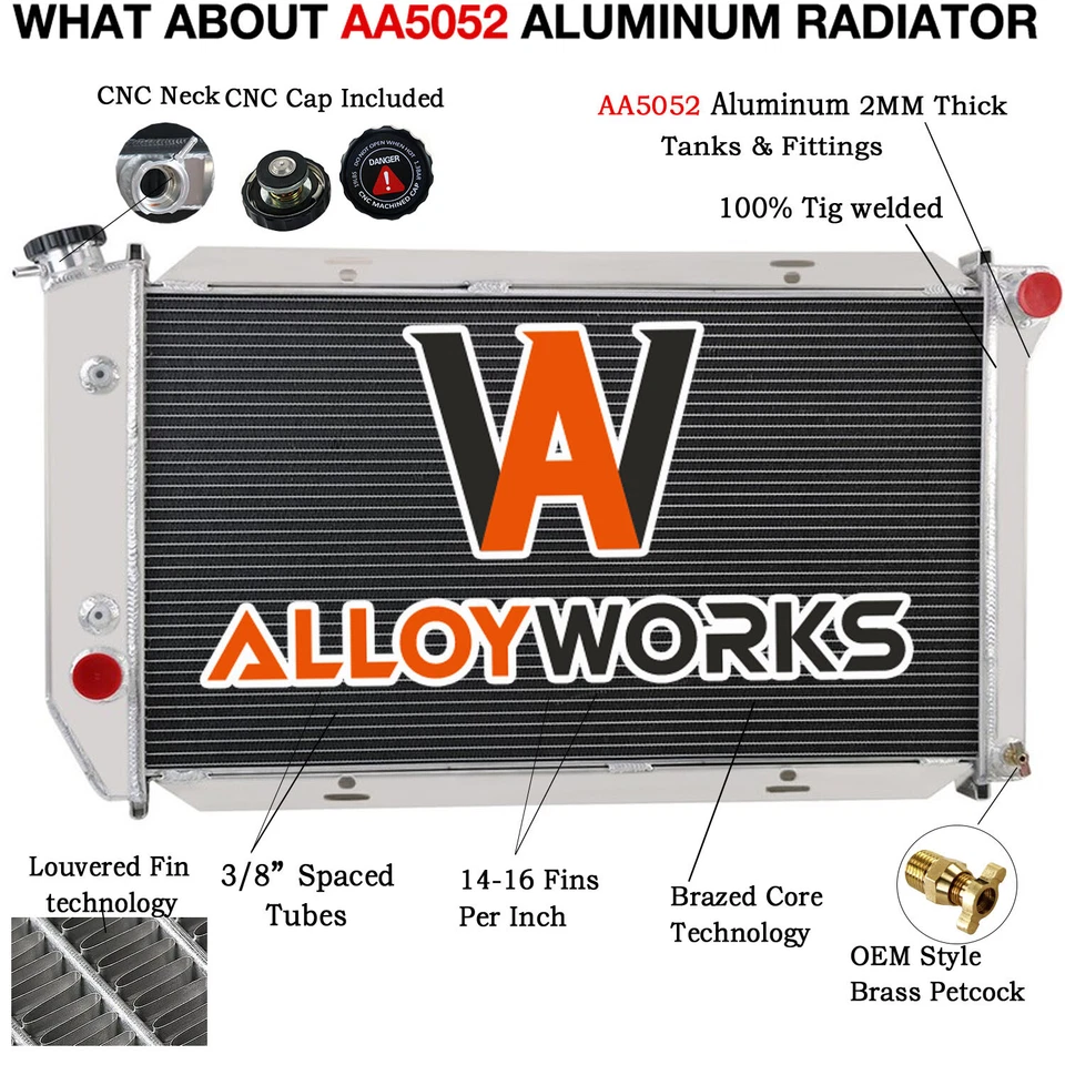 4 Row Radiator+Shroud+Fan+Relay For 1975-1976 FORD ELITE/1972-76 MERCURY MONTEGO - Image 2 of 4