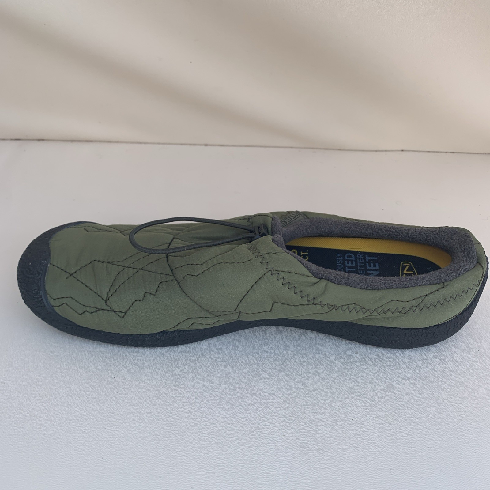 Keen Hou 3 Slide Scarpe Morbide Ciabatte Slip on Pizzo Nylon Verde Tg 13 Uomo