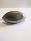 Vintage Pewter Boat Salt Cellar With Spoon — photo 6