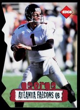1996 Collector's Edge Jeff George 10 Die Cuts #/2500 SN Atlanta Falcons