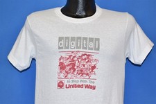 vintage 80s DIGITAL EQUIPMENT CORPORATION UNITED WAY WHITE t-shirt SMALL S