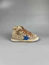 Women  s Vintage Golden Goose Francy Hi Top Cloth Sneakers Size EU 37 Y0870 