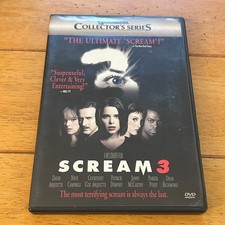 Scream 3 DVD 2000 Collector's Series Wes Craven Neve Campbell Courtney Cox