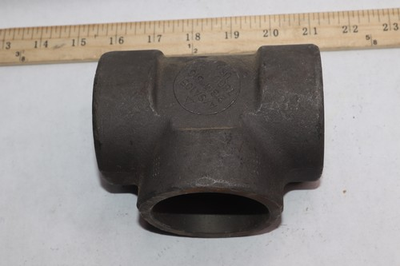 #ad #ad Treaded Reducing Tee Forged Carbon Steel #3000 2quot; $16.97