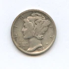 1938-S Mercury Dime - 90% Silver - Free Shipping