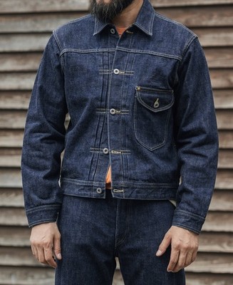 WWII Simplified Model Cowboy Selvedge Denim Jacket 38 Bronson Mfg