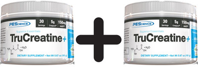 2 x PEScience TruCreatine+, Unflavored - 161g (186,18 EUR/kg)