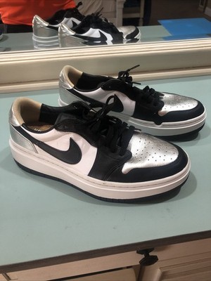 Nike Air Jordan 1 Elevate Low Silver Toe DQ8561-001  Women s Size 12