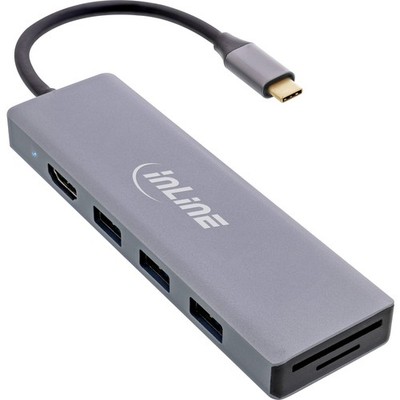 InLine  USB 3.2 Multi Hub (3x USB-A + USB-C ) Cardreader, HDMI , OTG