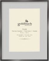 Goldbuch Metall-Fotorahmen Scuro Schwarz Mit Passepartout 13X18 Cm
