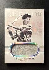 2020 National Treasures - Retro Materials Tommy Henrich #RM-TH Holo Silver /7