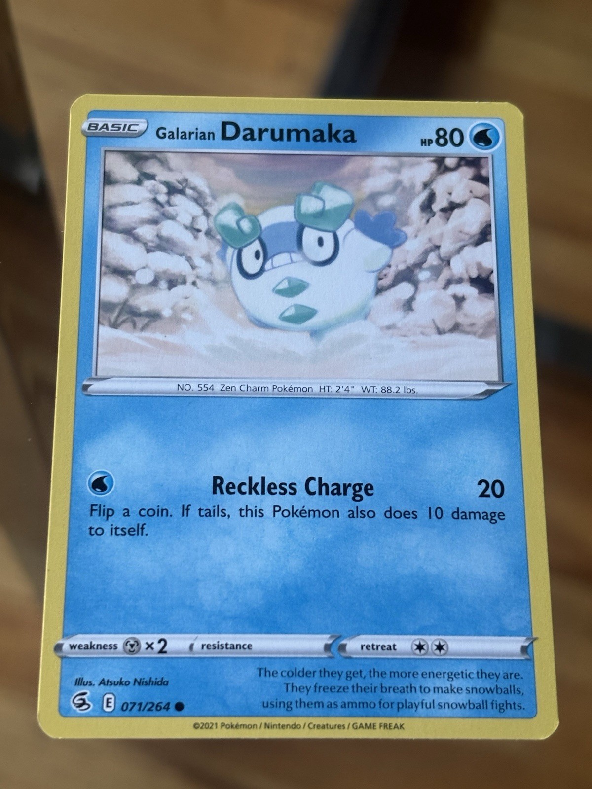 Galarian Darumaka - 071/264 - Common Pokemon Card