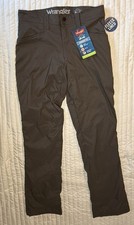New Wrangler Outdoor Mens 30x32 Gray Nylon Performance Fleece Lined Pants NWT