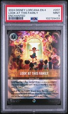2024 DISNEY LORCANA EN 4-URSULA'S RETURN ENCHANTED LOOK AT THIS FAMILY PSA 9