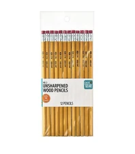 Pen Gear Unsharpened #2 Wood Pencils, 12 Count