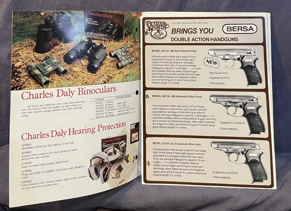 Catálogo Charles Daly "La marca de un deportista" 1987 Foto 3 de 4