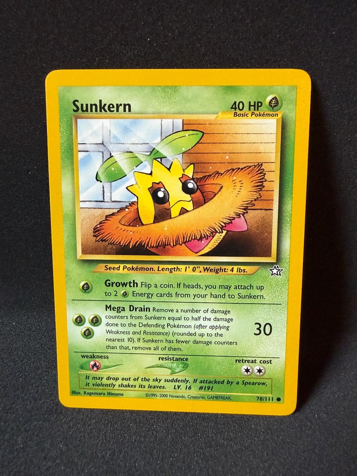 Sunkern 78/111 Common Neo Genesis Pokemon Unlimited Lightly Played