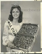 1974 Press Photo Independence, Louisiana Strawberry queen Cheryl Ann Viola