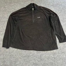 Oakley Fleece Pullover Mens XXL Black Quarter...