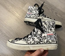 Vintage 1986 Vision Street Wear Skate Shoes Skull Print 80s Skateboard Men’s 7.5