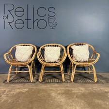 Lounge Chair Angraves Of Leicester Bamboo Cane Rattan Mid Century Vintage Retro