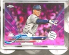 AARON JUDGE 2018 TOPPS CHROME UPDATE CARD #HMT70 PINK REFRACTOR