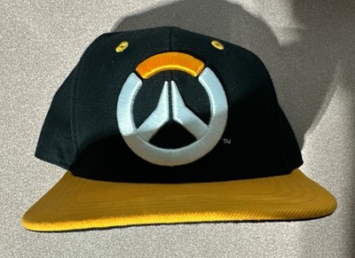 Overwatch Hat Mens One Size Black Snapback Cap Blizzard Video Games JINX