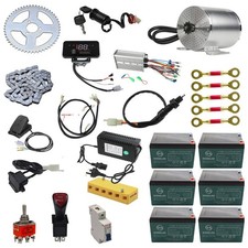 72V 3000W Brushless Electric Motor Kit Controller E Bike Go Kart Scooter ATV Qua