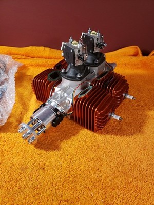 3W Engine - 3W 140i B4-CS Flat Quad Competition Series RC Gas Motor 14HP - KIK25