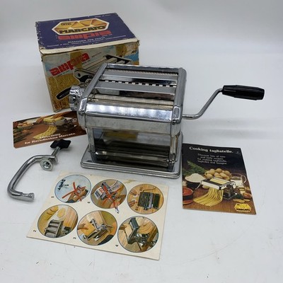 Vintage Marcato Ampia 150 Pasta Machine With Clamp & Hand Crank In