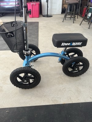 Kneerover Quad All Terrain Knee Walker - Metallic Blue KRQ-08 ...