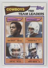 1982 Topps Team Leaders Tony Dorsett Hill Harvey Martin Everson Walls HOF 12g7