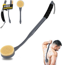 Back Scrubber for Shower,20.5" Long Handle Shower Brush for Body for Deep Clean