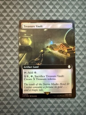 MTG Treasure Vault #0526 Foil Extended Art Rare Universes Beyond: Fallout (PIP) 