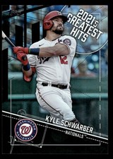 2022 Topps #21GH-18 Kyle Schwarber 2021's Greatest Hits Black #/299