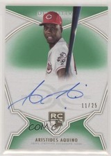 2020 Topps Definitive Collection Rookie Green 11/25 Aristides Aquino Auto 0a4s