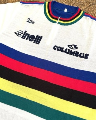 Seltenes Vintage Cinelli Altis Columbus Campagnolo Radtrikot für Heroica, Gr. L