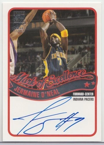 Jermaine O'Neal Basketball Autographed Sports Trading Cards