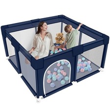 Baby Playpen Large Portable Child Safety Yard Activity Center W/ Breathable Mesh